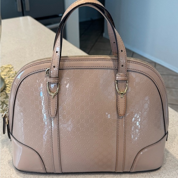 Authentic Gucci Patent Microguccissima Dome Bag - Picture 3 of 15